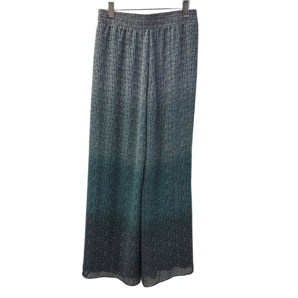Nic+Zoe Graphic Print Ombre Dots Wide Leg Pants Size Medium - Picture 1 of 8